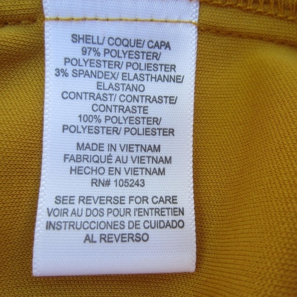 Studio B Dress by Bobeau Angel‎ Sleeve Wrap Womens 2X Yellow  Floral Hi-Lo Hem - Picture 10 of 14